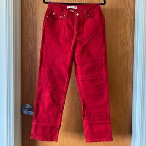 Tommy Hilfiger Size 6 Red Jeans